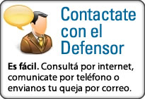 Contactate con el Defensor Contactate con el Defensor