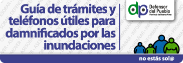 Guía de trámites y teléfonos útiles para daminficados por las inundaciones Guía de trámites y teléfonos útiles para daminficados por las inundaciones